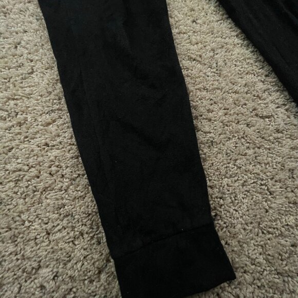 Patagonia Black Fleece Pants Size XS Sweatpants w Snap Pocket Tapered Leg - Picture 6 of 11
